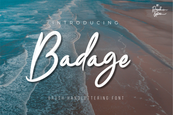 Badage: The Quirky Script Font for Makers