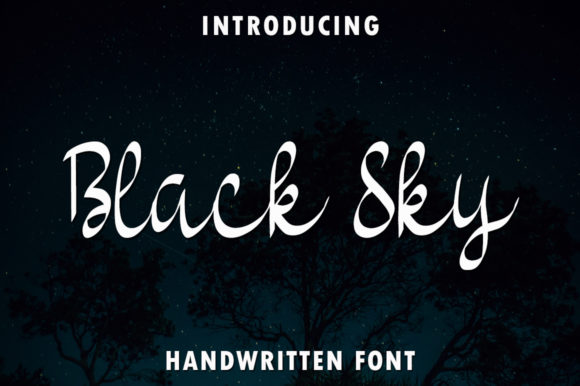 Black Sky: A Delicate Handwritten Font for Makers