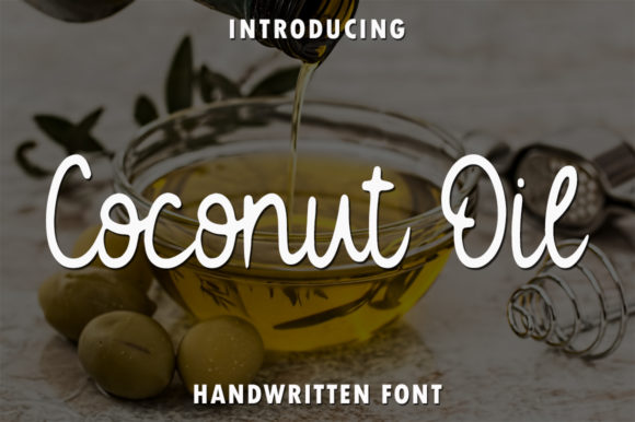 Coconut Oil Font for Handmade Brands