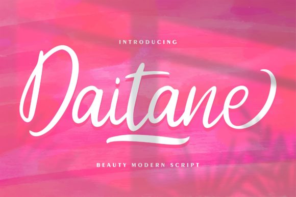 Daitane: A Sweet Script Handwritten Font for Editorial Design