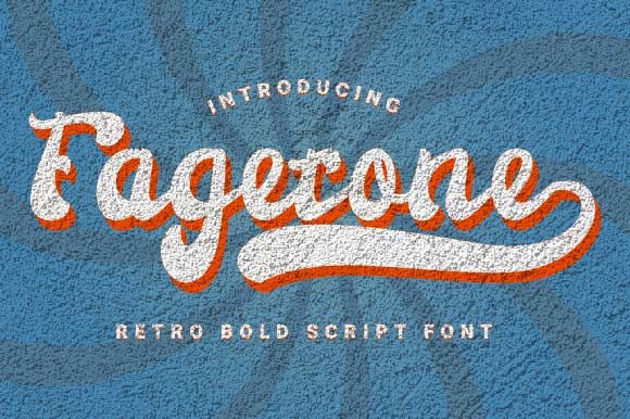 Fagetone: A Bold Script Handwritten Font for Headlines