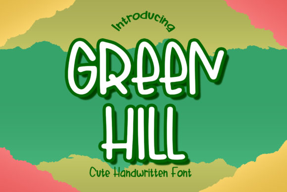Green Hill Font for Authentic Brand Identity Design