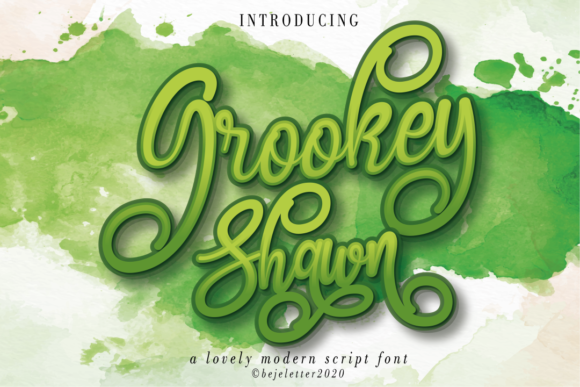 Grookey Shawn: A Sweet Script Typeface for Branding