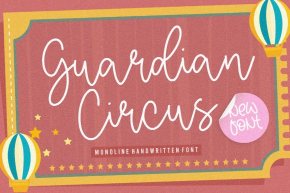 Guardian Circus Font for Handmade Branding