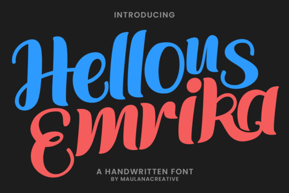 Hellous Emrika: A Bold Script Typeface for Editorial Design