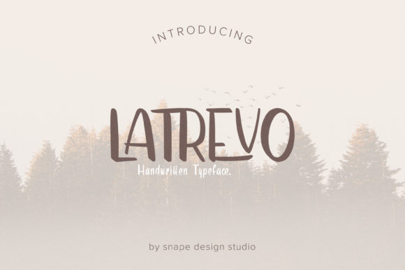 Latrevo: A Brushed Handwritten Font for Branding