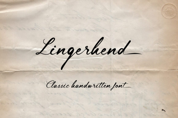 Lingerhend: A Handwritten Font for Small Business Branding
