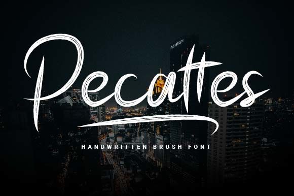 Pecattes Font: Bold Urban Script for Digital Campaigns