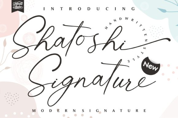 Shatoshi Signature: A Delicate Script Font for Editorial Design