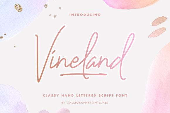 Vineland Font: Elegant Script for Campaigns